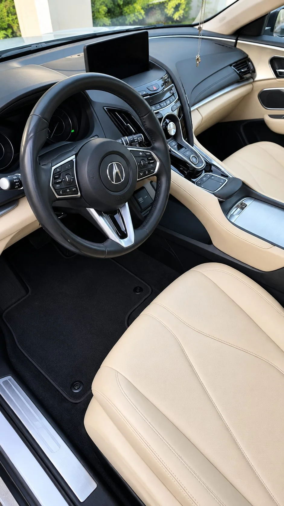 Acura interior after detailing