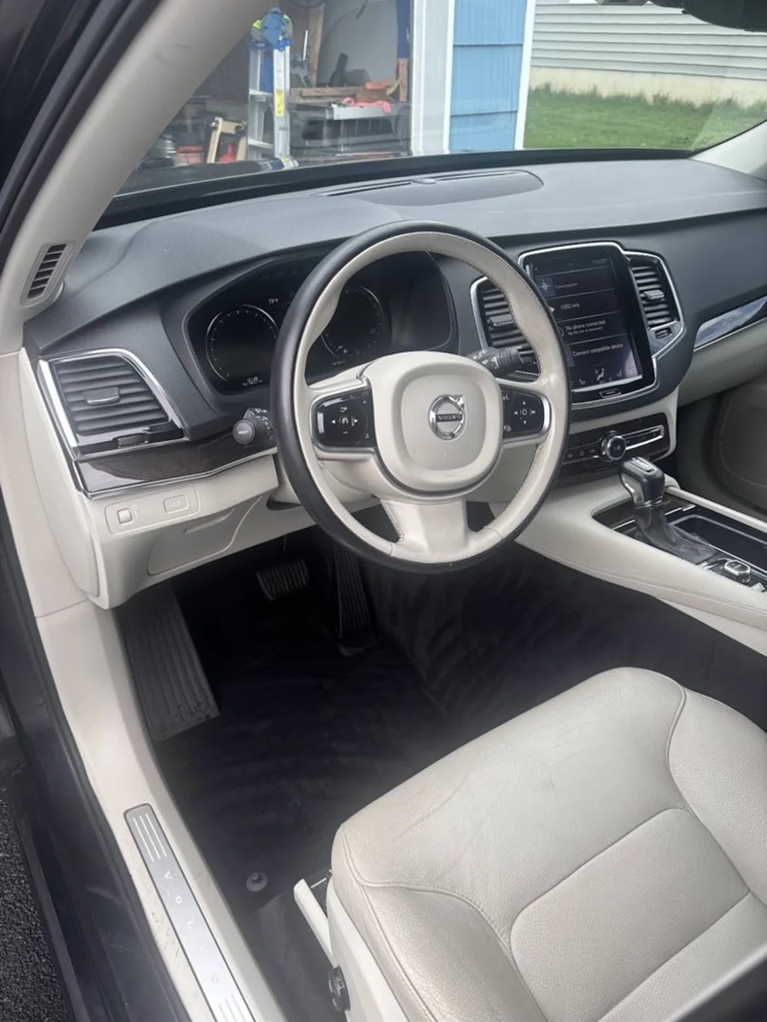 Volvo interior after professional detailing